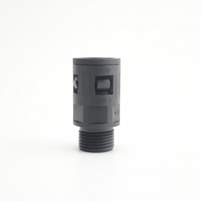 IP68 Corrugated Electrical Flexible Nylon Plastic Cable Tubing Connector